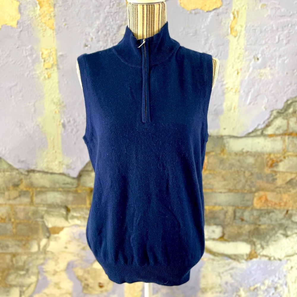 STATE FUSION cashmere/wool zip up sweater vest size M